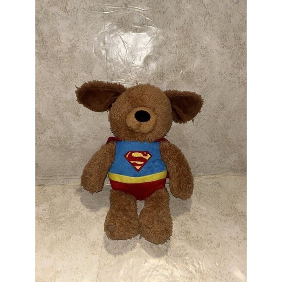 Gund Super Hero DC Comics Superman Griffin Puppy Dog Plush Stuffed Animal - Picture 2 of 8